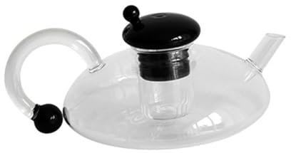 DONFAMDS Teiera Borosilicato Con Manico Design Elegante e Trasparente Kettle Per Caffè e Tè Facile Da Usare e Osservare Durante Infusione