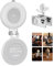 TELESIN Magnetisches Telefon Selfie Licht Kompatibel mit iPhone Magsafe, CRI97 360° LED Selfie Ring Fülllicht mit Spiegel für Selfies/Fotografie/TikTok/Zoom Anrufe/Videokonferenz (Weiß)