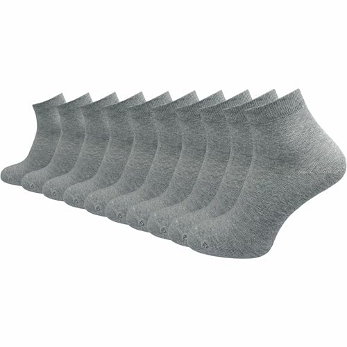 GAWILO Herren Quarter Socken aus 100% reiner Baumwolle (6 Paar | 10 Paar) | kurze & dünne Füßlinge | ohne drückende Naht über den Zehen