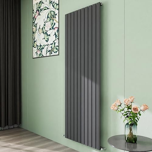 Simple Bathroom 1800×680mm Vertical Panel Designer Radiator Anthracite Single Flat Panel Central Heating Radiators