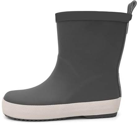 Druppies Unisex-Kinder Regenstiefel Gummistiefel, Grau (Dark Grey 002)