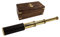 Fernrohr Antik-Stil Messing ausziehbar Holzbox Vintage Fernglas Maritim Pirat