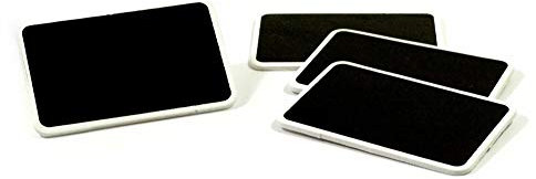 Frau WunderVoll® 24 TAFELN AUS Holz, WEISSER Rand, 8,6 x 5,6 cm/zum beschriften, Kreidetafeln, Tafeln klein, mini Tafeln, Wegweiser, Hochzeit, Tischkarten, Memo, Message, Tischdeko