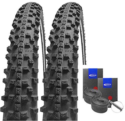 Florsol Set: 2 x Schwalbe Smart Sam Reflex Trekking Cross Reifen 44-622 / 28x1.65 + Schwalbe SCHLÄUCHE Rennradventil