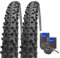 Florsol Set: 2 x Schwalbe Smart Sam Reflex Trekking Cross Reifen 44-622 / 28x1.65 + Schwalbe SCHLÄUCHE Rennradventil