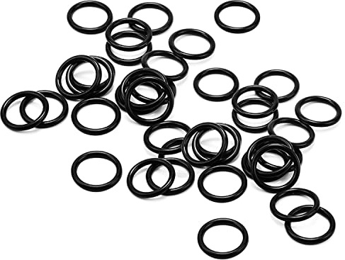 Othmro Nitril-Gummidichtungen, Schwarz, 5 mm x 2 mm x 1,5 mm, versiegelt, 50 Stück
