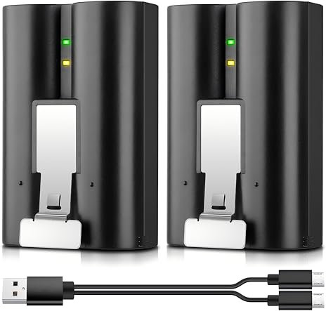 ENEGON 2Pack Quick Release Battery for Ring,V4 3.65V 6500mAh for Ring Video Doorbell 2/3/3+/4, Stick Up Cam(2/3rd Gen) and Spotlight Plus/Pro Cam