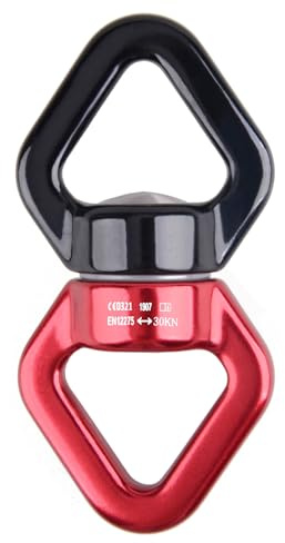 Azarxis 30KN Rotationsmittel, 360 ° Rotator Swing Spinner Sicherheitsgerät, Rotationsgerät Karabiner für Klettern Hängematte Outdoor