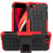 ALDHOFA iPhone 8/SE 2020/SE3 Case, Heavy Duty Shock Proof Protective Phone Case, Dual Layer Hybrid Cover with Kickstand (Red)