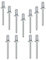 BLISTER 25 PZ RIVETTI A STRAPPO RIVETTO ALLUMINIO testa bombata Ød 6x20 l(mm)