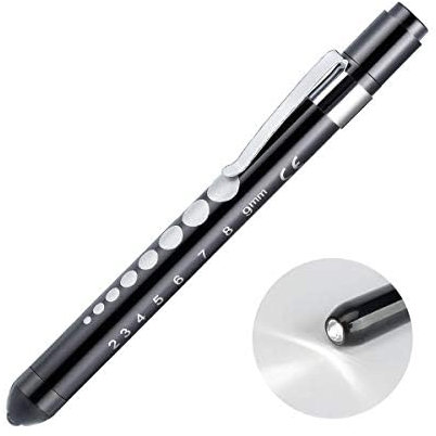 POCKETMAN Linterna de pluma led con medidor y detector de control (1 paquete)