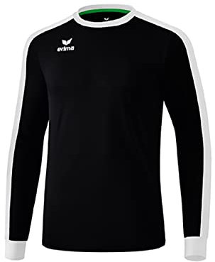Erima Herren Retro Star Trikot Trikot Langarm (3142106), schwarz/weiß, L