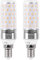 SanGlory 2 Stück E14 LED Lampen Warmweiss 2700K, LED E14 12W Maiskolben Led Mais Birne E14 1350 Lumen ersetzt 100W Birne, 360° Leuchtmittel E14, Kerzenleuchten