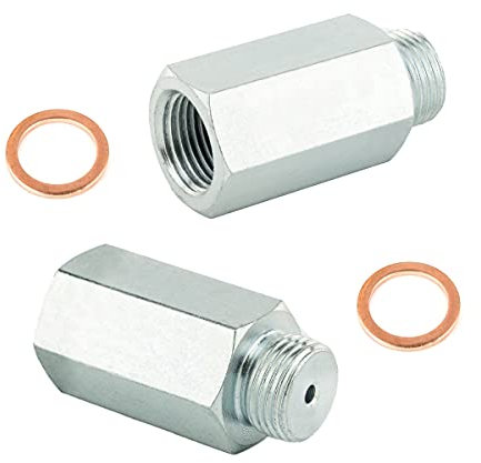 LST 2x Lambdasonde Lambdaor Adapter Edelstahl Katalysator mit Dichtringen