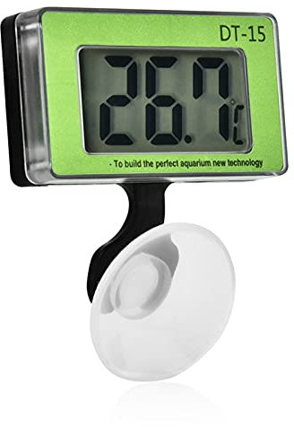 Aquarium-Thermometer, grünes robustes Aquarium-Mini-Thermometer, Aquarium für Aquarium