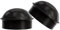 2-3/8 Chain Link Post Caps, VIVIDA Chain Link Fence Black Post Caps, for 2-3/8 OD Post/Pipe, Black Powder Coated, Chain Link Fence Parts, 2 PCS