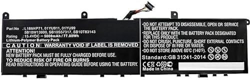 CoreParts Laptop Battery for Lenovo 79.77Wh 15.4V 5180mAh 77Wh, MBXLE-BA0277