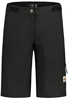 Maloja W Cardaminam. Shorts Schwarz - Komfortable elastische Damen Mountainbike Shorts, Größe L - Farbe Moonless Multi