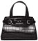 Armani Exchange Women's Milano 91, Sustainable, Tortoiseshell,Double Buckle Tote S, Black