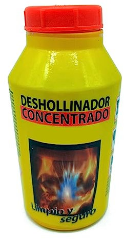 ACAN Tradineur - Deshollinador Concentrado, Apto para la Hoguera de hogar, Estufas de leña y carbón, calderas Gas-Oil, 1 Bote para Cada 200 kg de Combustible,Amarillo