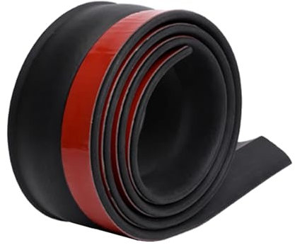 Kingsea Joint universel pour porte de garage,Joint de bas de porte de garage 3m,Bande de joint en caoutchouc pour porte de garage,Noir