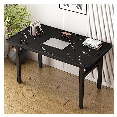 PC-Tisch Klappbarer PC-Tisch, einfacher Esstisch, Zuhause, Schlafzimmer, Schreibtisch, einfacher und moderner Schreibtisch for Studenten, Mieten Sie einen kleinen Tisch, modischer Kunst-PC-Tisch Klein
