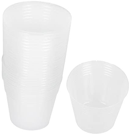 BESPORTBLE 36pièces Pots De Culture Transparente pour Plantes Pots De Pépinière avec Drainage Et Plateaux Idéaux pour Bonsai Et Orchidées