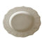 Platos de Fiesta Plato plano de cerámica con encaje en relieve blanco, plato de postre for pastel de restaurante en casa, plato de desayuno con borde Irregular redondo Plato de Postre