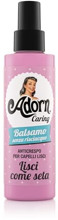 Adorn Lisci Come Seta Conditioner, 150 ml | Für glattes und krauses Haar, gegen Frizz, entwirrend, ohne Ausspülen, wird auf nasses oder trockenes Haar aufgetragen