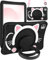 SurgeCraft Custodia per iPad Pro 11 pollici 2024 Cute Black Cat Girls Cover Kawaii Girly Donne con Cinturino e Maniglia Stand Cover in Silicone Morbido per iPad Pro 11 M4 Custodia