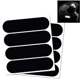 Ceeyoll 8 Pezzi Adesivi Casco Catarifrangente Adesivo Auto Forte Adesione Riflettente di Notte Adatto per Biciclette Passeggini Caschi da Moto Motociclette Adesivi Catarifrangenti Moto