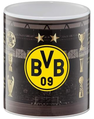 Borussia Dortmund BVB Erfolge Tasse, Keramik, Tasse, 300 ml