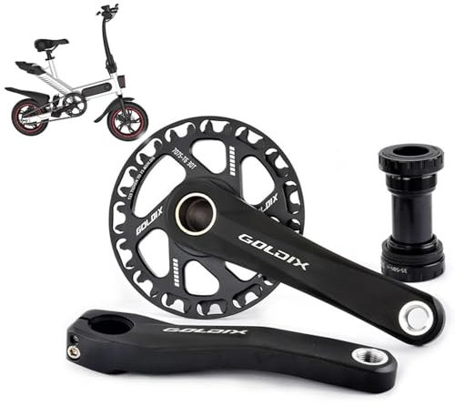 MTB-Kurbelarm-Set Vierkant-Mountainbike-Kurbelgarnitur 110 Mm, 127 Mm, 140 Mm, 150 Mm, 155 Mm, 160 Mm Cran Fahrrad Kurbel Fahrrad Ersatzteile Fahrrad Kurbelgarnitur 32T,155mm
