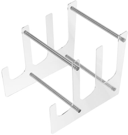 TOGEVAL Acrylic Keyboard Stand Multi Tier Keyboard Holder Storage for Organized Desk