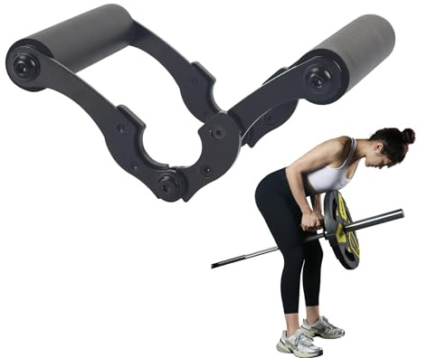 V-rad blyhandtag tillbehör - hantelstång, dubbelt D-radhandtag för solid bly med halkfritt gummihandtag