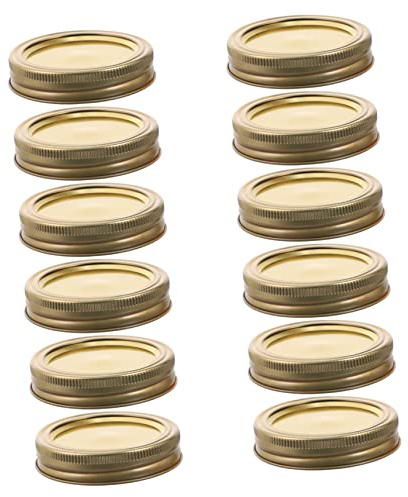 MOLUCKFU 12sätze Ersatz-deckel-set Für Gläser Mit Einmachdeckeln Und Einmachringen Banderole-set Zum Versiegeln Kompatibel Mit Meisten Gläsern Und Flaschen