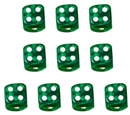 CPAOWEHF Acryl 16mm Würfel Set Bunte Sechsseitige Würfel Würfel Mit Punkten Spielquadratblock Kinder Mathematikunterricht Lernspielzeug