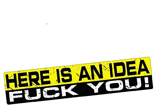15cmx3cm FOR HERE IS AN IDEA Sticker Decal Vinyl JDM Low Fresh Illest