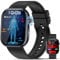 YUPENG Smartwatch Uomo Donna, 1.95 AMOLED ECG/HRV/Acido Urico/Pressione Sanguigna/𝐆li𝐜𝐞𝐦𝐢𝐚, Monitoraggio Sonno/BMI/Temperatura, Chiamate/SOS, IP68 Orologio Fitness Tracker per Android iOS