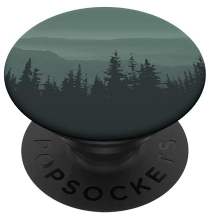 Salbeigrün Berge Wald Natur Dunkelgrün PopSockets Klebender PopGrip