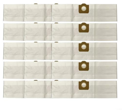 BlissfulAbode Lot de 5/15 sacs à poussière de rechange grande capacité pour aspirateur Karcher WD3 pour aspirateur MV3 6.959-130 auto-vidage (lot de 15)