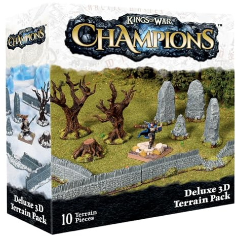 mantic Games | Kings of War Champions Deluxe 3D Terrain Pack | Fantasy Tabletop Terrain Set | Modular Battlefield Scenery