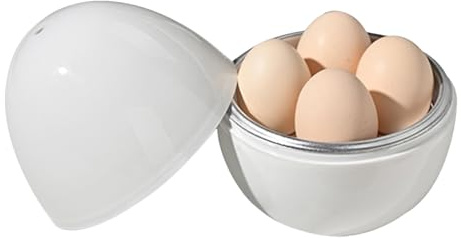 Mikrowellen-Eierkocher – 3 Eier Boiler Herd, Küchen-Dampfwerkzeug, schnelle Eierzubereitung | Kompaktes Dampfgerät, hartes weiches Kochgerät mit Frühstücks-Mahlzeiten-Zubereitungszubehör