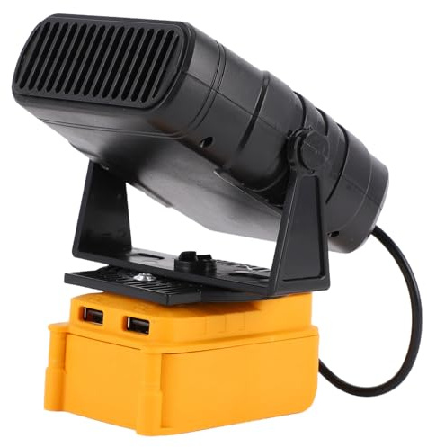 Cuifati Batteriebetriebene Raumheizung, 200 W Tragbare Kleine Raumheizung, Konstante Temperatur, Elektrischer Heizlüfter für Auto, Kleiner Raum, mit 2 Stufen Einstellbar, 2