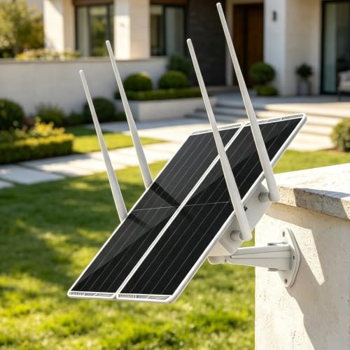 Ripetitore ripetitore WiFi da 30W per esterni,Dual Band,5,8 G/2,4G,copertura 300m, 1200Mbps,batteria 111Wh,IP65,supporta 100 dispositivi,per cortile,fattoria,ufficio, uso commerciale