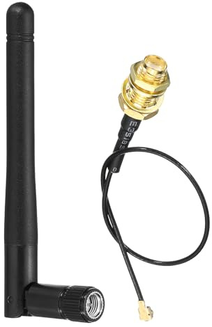 PATIKIL Network Antenna 2.4Ghz 3dBi, 2Pcs 6 Inch UFL to RP-SMA Female | Pigtail Cable Wireless Card Antenna for Mini PCIe Card Wireless Routers PC Desktop Repeater FPV Drone