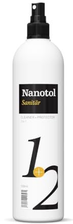 Nanotol Sanitär 1+2, Hybrid Profi Badreiniger mit Easy-to-clean Effekt für Keramik, Glas oder Kunststoff - 500 ml