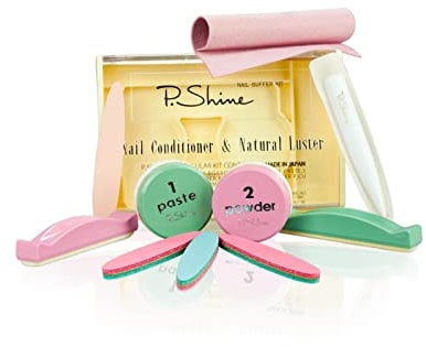 Ocibel France - Japanese Manicure P. Shine Instructions in French Revitalising and Nourishing Care Manicure, Moisturising and Repairing Treatment for Healthy and Strong Nails 1 Set of P Shine