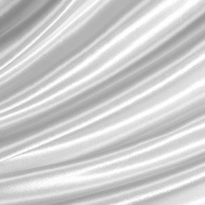Satin STOFFKONTOR Satin Modestoff Dekostoff - B1 schwer entflammbar - Stoff glänzend - Meterware, weiss
