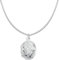 Vinani Anhänger Indien Design Medaillon mit Verzierungen zum Öffnen glänzend mit Schlangenkette 45 cm Sterling Silber 925 Kette Italien 2AMI-S45